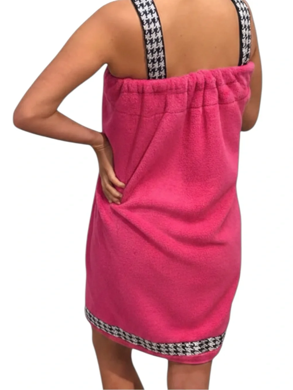 NBO Birchwood 6P858 Bath and Shower Wrap - Pink/Navy/White